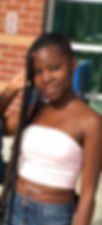 Customer modeling single strand waist beads