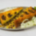 Tahchin Gharch Bademjan (Saffron Rice Cake with Mushrooms and Eggplant)