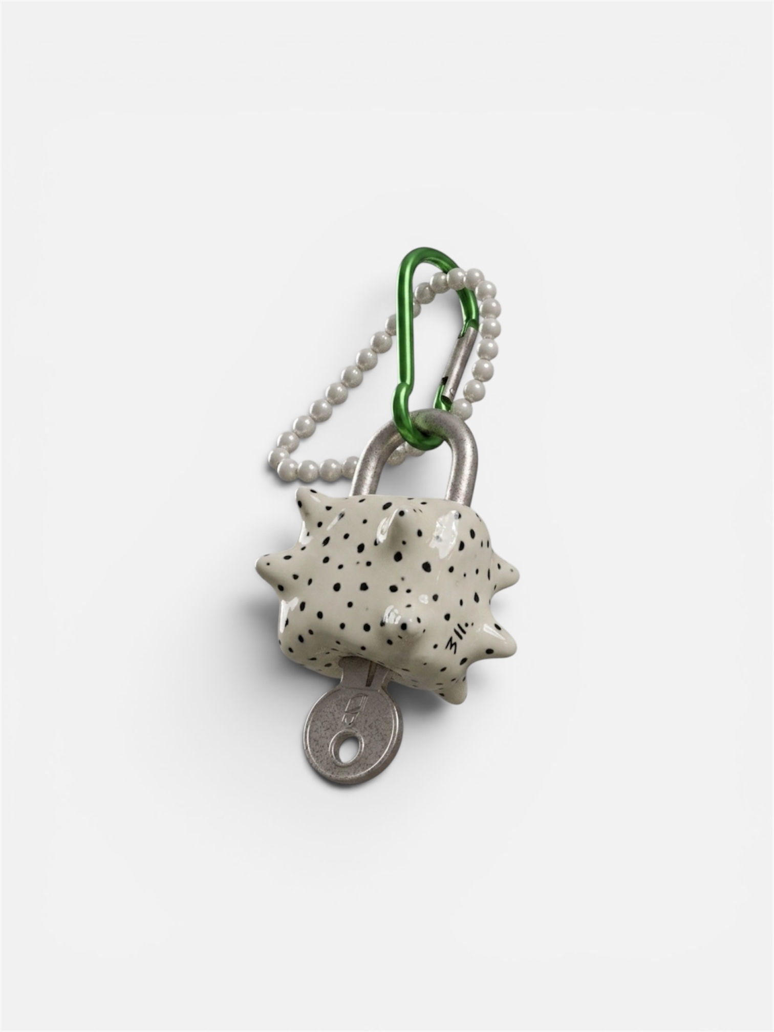 PADLOCK KEYCHAIN - PUFFERFISH