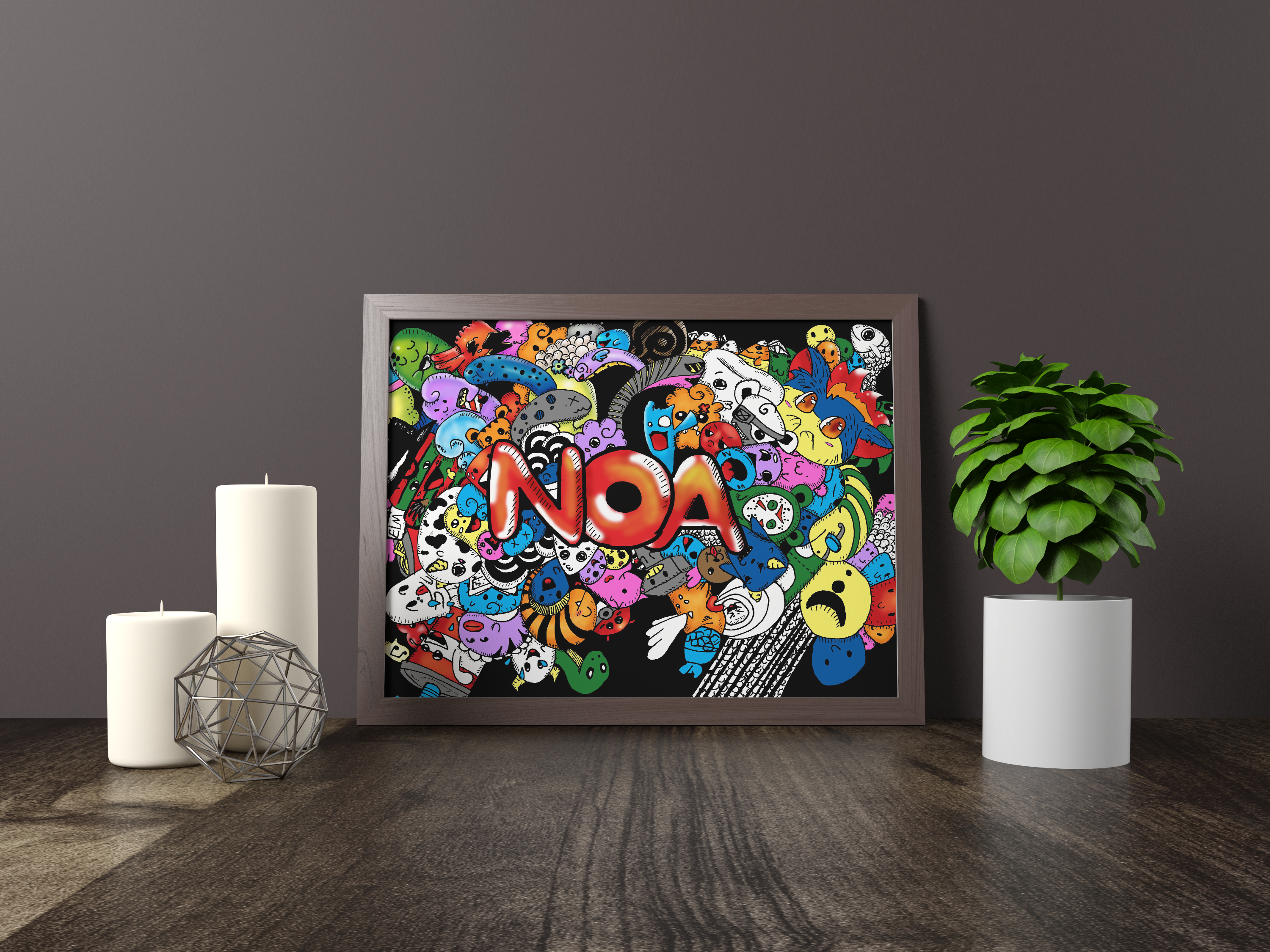 Colored Graffiti: Noa