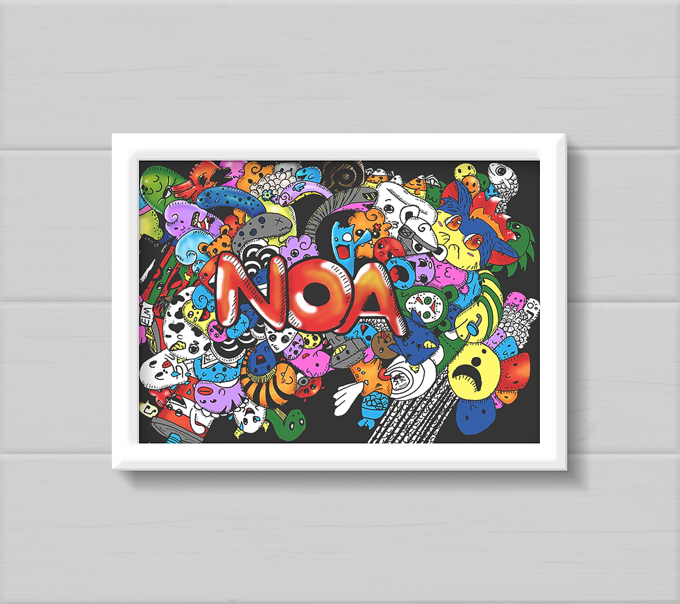 Thumbnail: Colored Graffiti: Noa