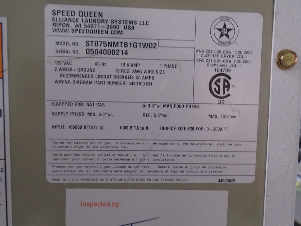 Thumbnail: Speed Queen ST075