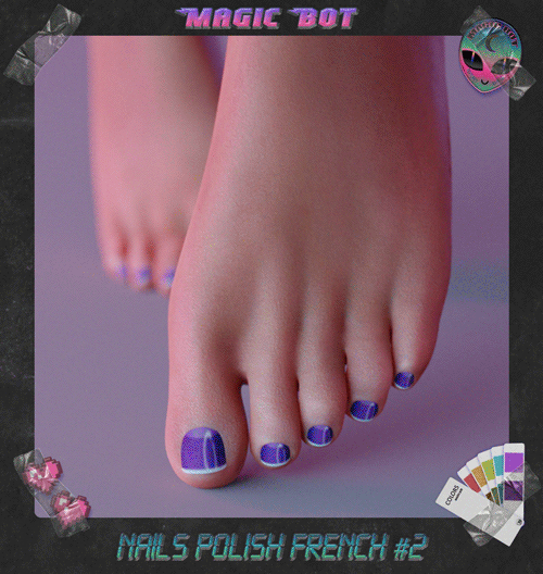 nails polish french #2