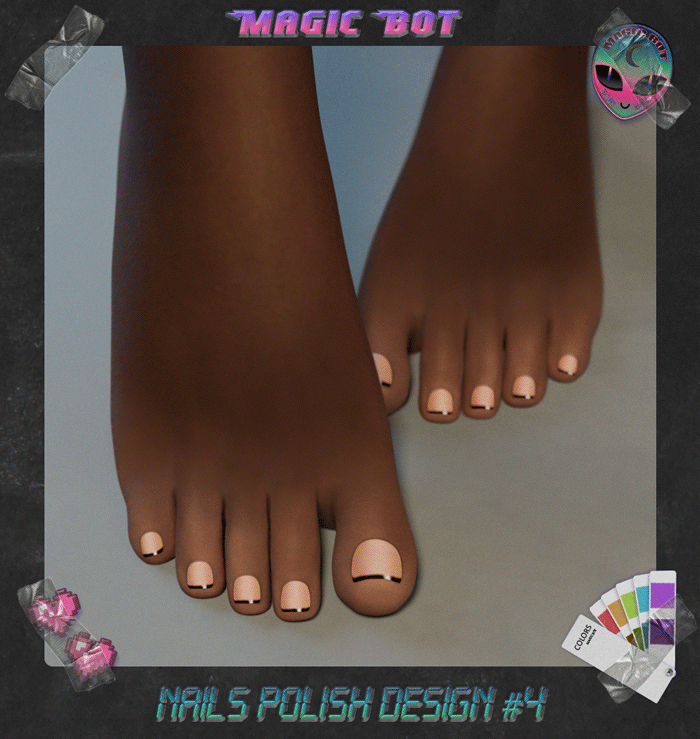 nails polish design #4 magic bot