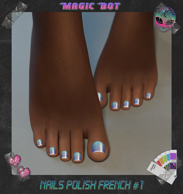 nails polish french #1 magic bot
