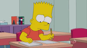 Bart Simpson ADHD learning is hard