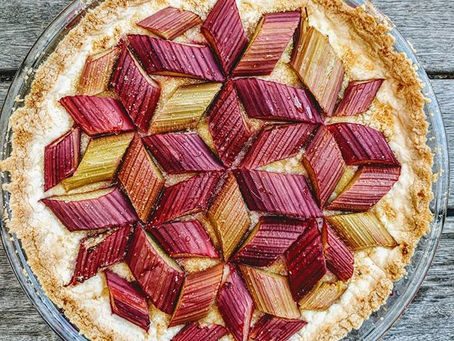 Tarte à la rhubarbe maison