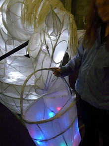 clare summerson, articulate, lantern making, cornwall, school workshops, community artist