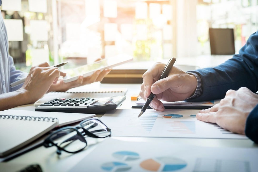 Audit professional preparing financial statements using CaseWare software