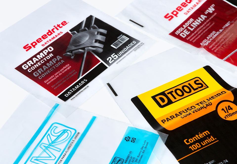 Sacos plásticos impressos diversos