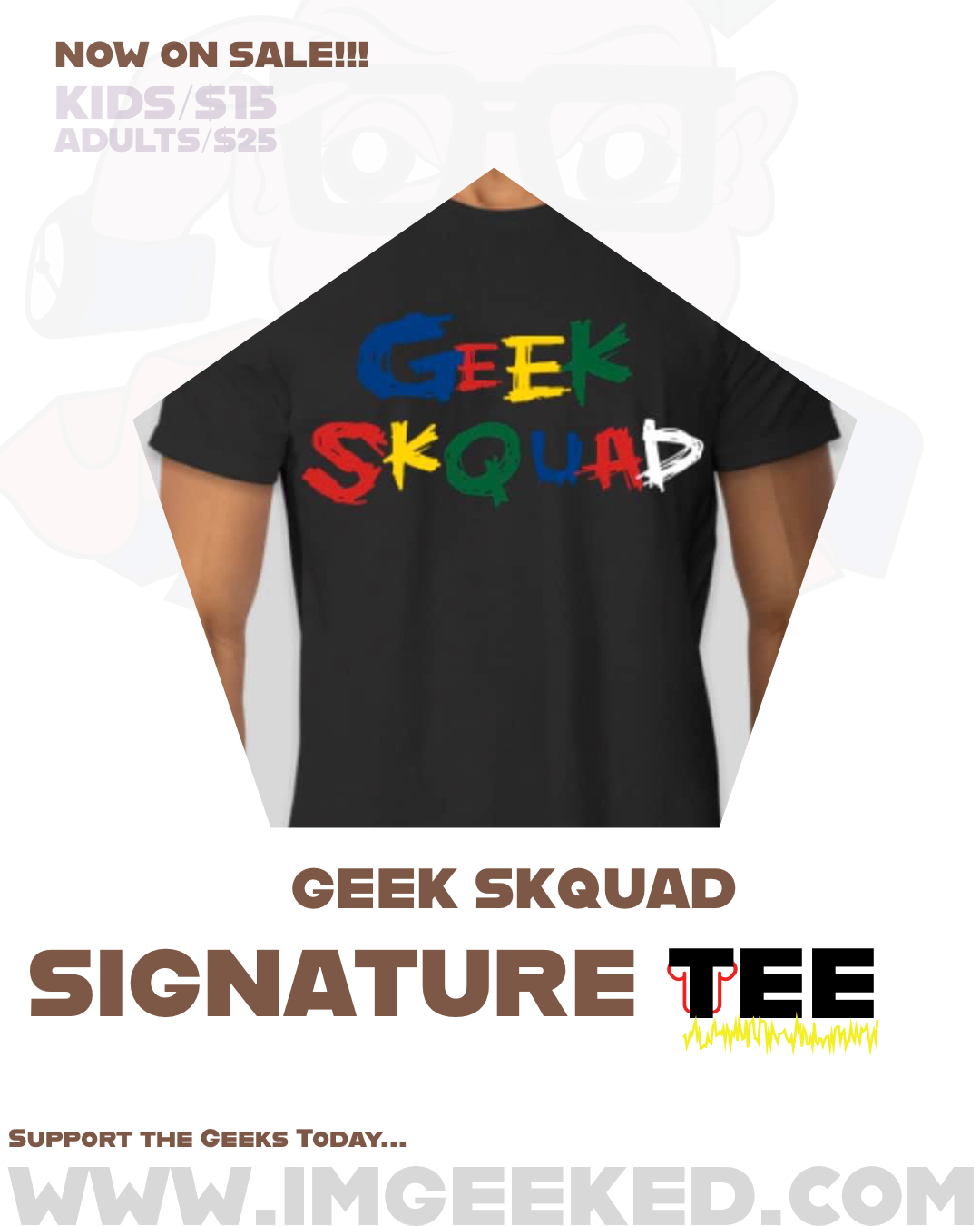 Geek Skquad Signature Tee (Black)