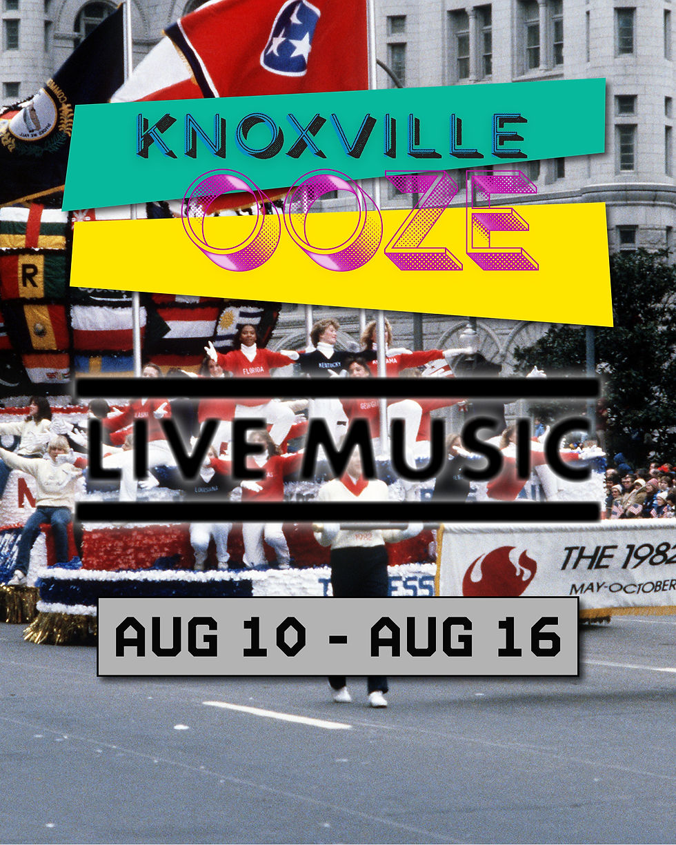 A look at live music and events scheduled this week in Knoxville, Tennessee 8/10-8/16