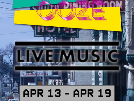 A look at live music and events scheduled this week in Knoxville, Tennessee 04/13-04/19