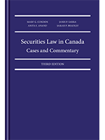 Securities Law in Canada: Cases and
