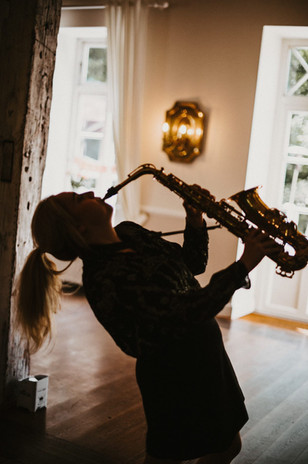 Die Hamburger Saxophonistin