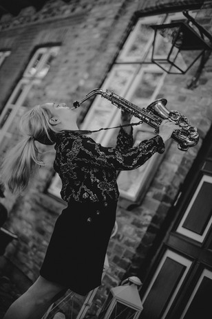 Die Hamburger Saxophonistin