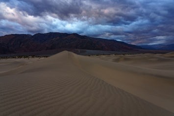 The Mesquite Sand Dunes located within the Death Valley, National Park, California.