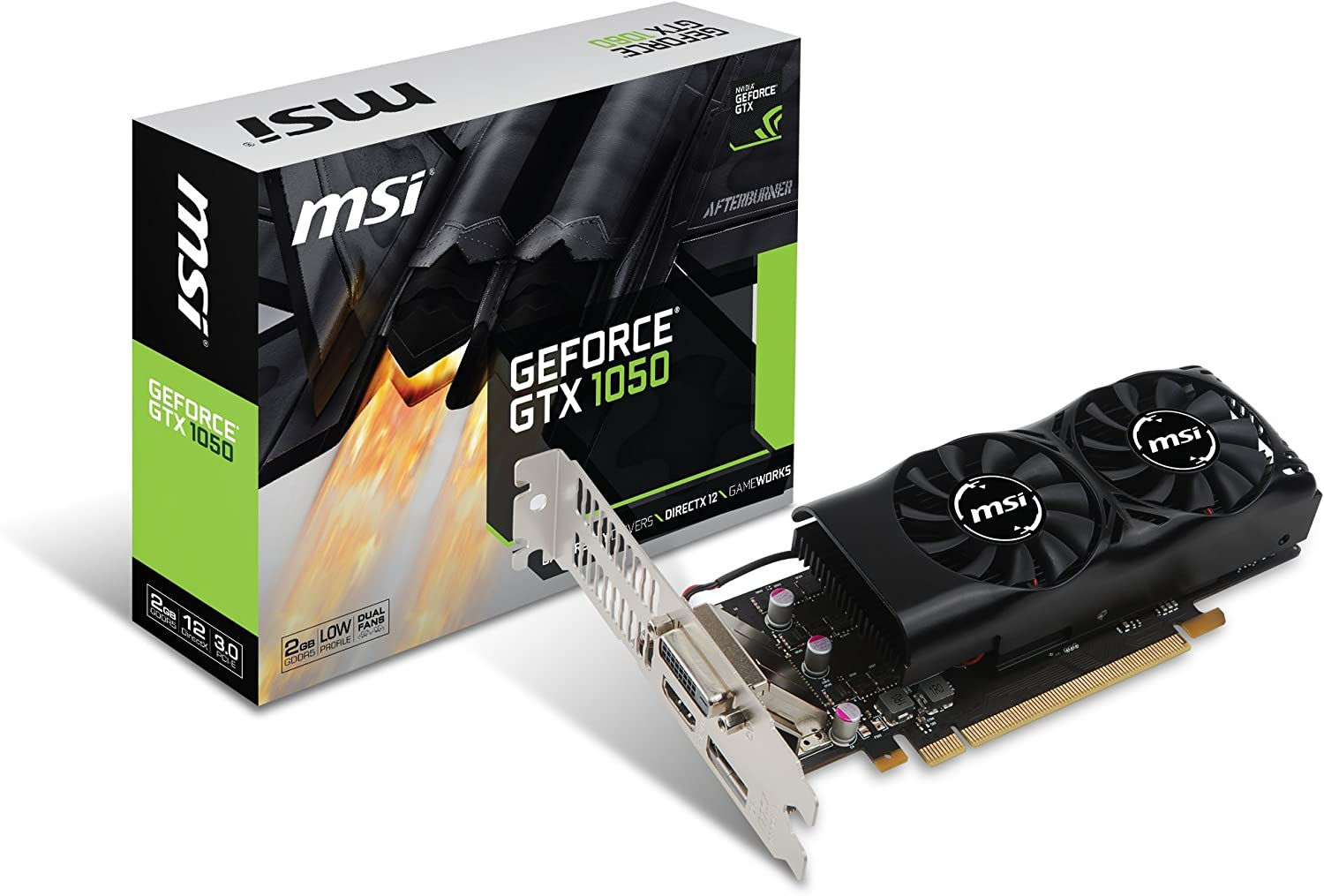 MSI GTX 1050 2GT LP  Video Card