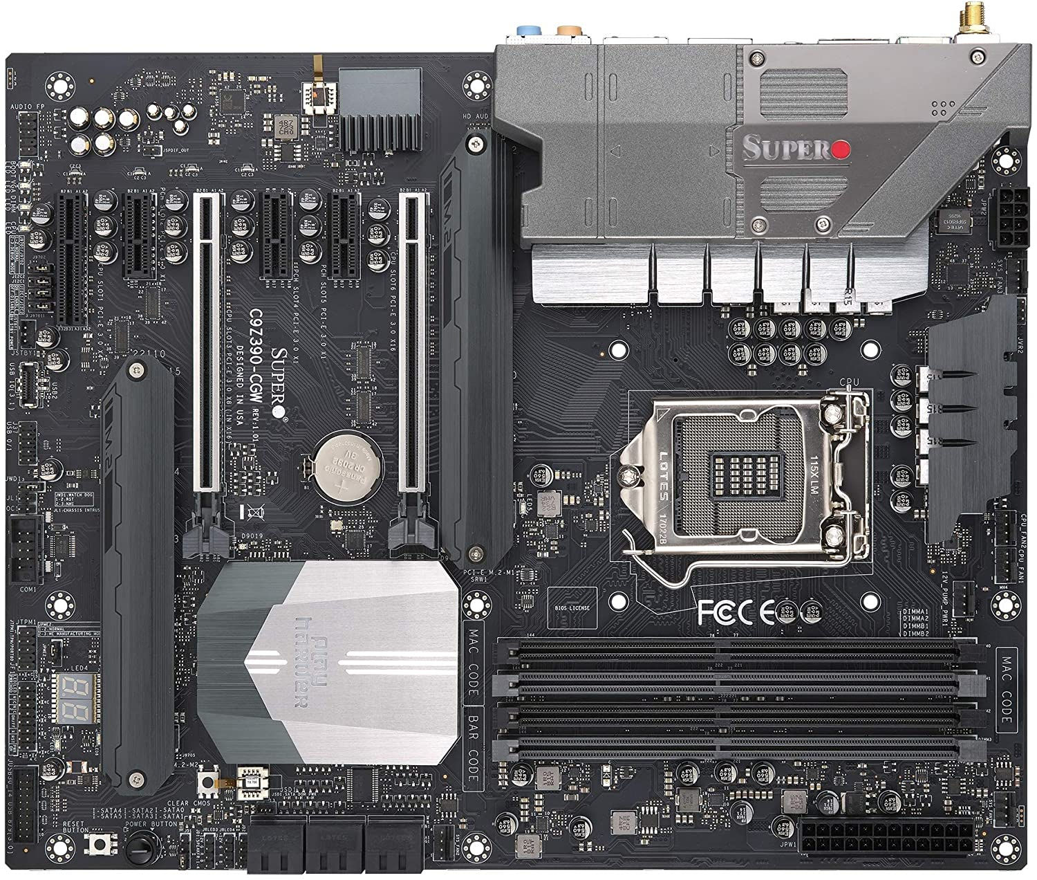 Supermicro Core i9/i7/i5/i3 LGA1151 Z390 64GB PCI Express M.2 Atx