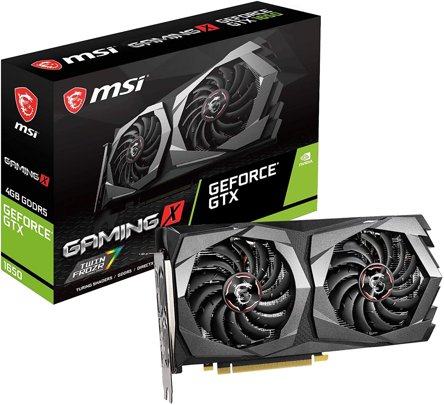 MSI Gaming GeForce GTX 1650 128-Bit HDMI/DP 4GB GDRR5 HDCP Support DirectX 12