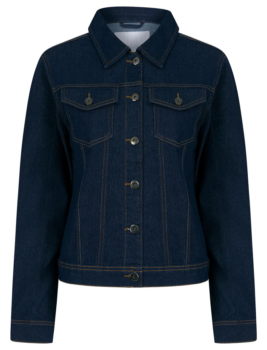 Stretch denim jacket ~ Dark denim