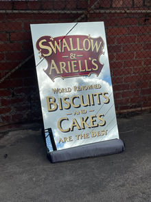 Swallow & Ariell's Biscuits and Cakes Advertising Mirror