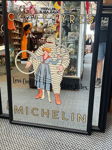 Michelin Cycle Tyres Advertising Mirror 
designed and painted in house 
**can be made to order up on request**
