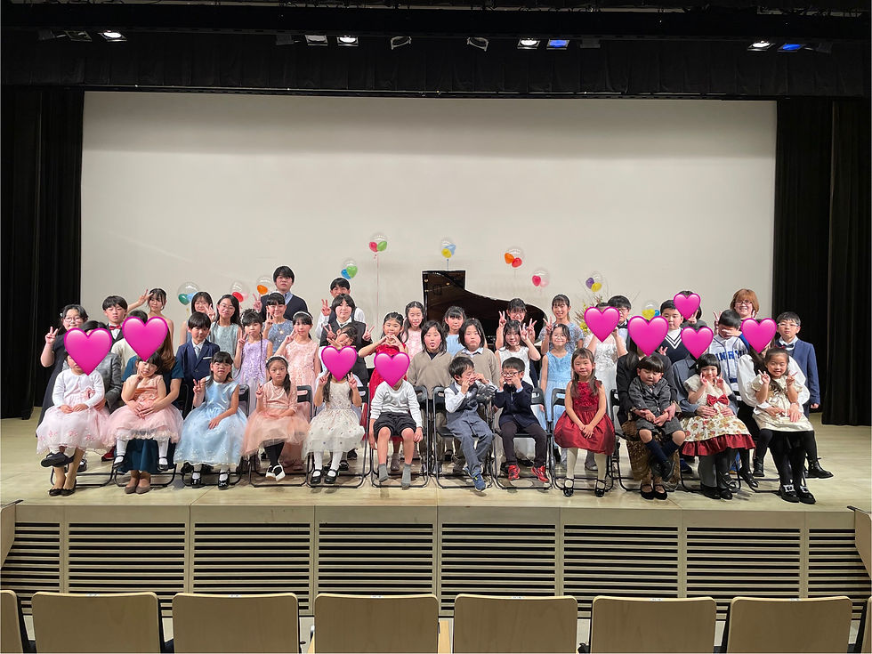 発表会の集合写真