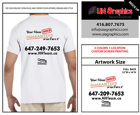 screen printed t-shirt 3 colors | uia graphics