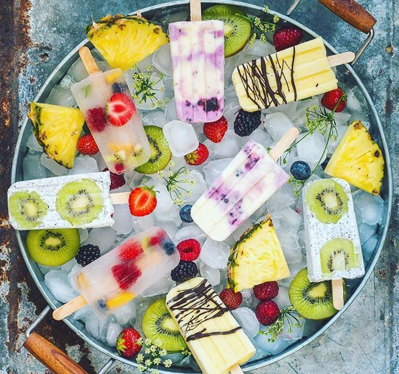 Foto: polos de fruta caseros