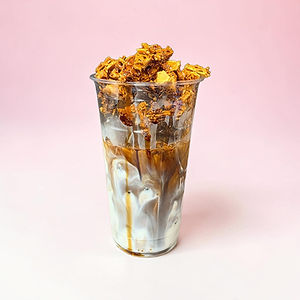 Dalgona Iced Coffee