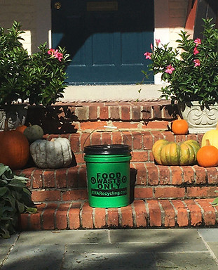bucket on porch