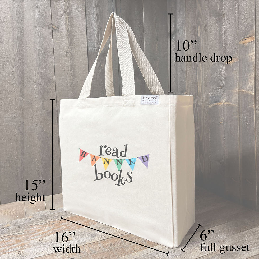 Thumbnail: Organic Luxe Tote 'Banned Books'