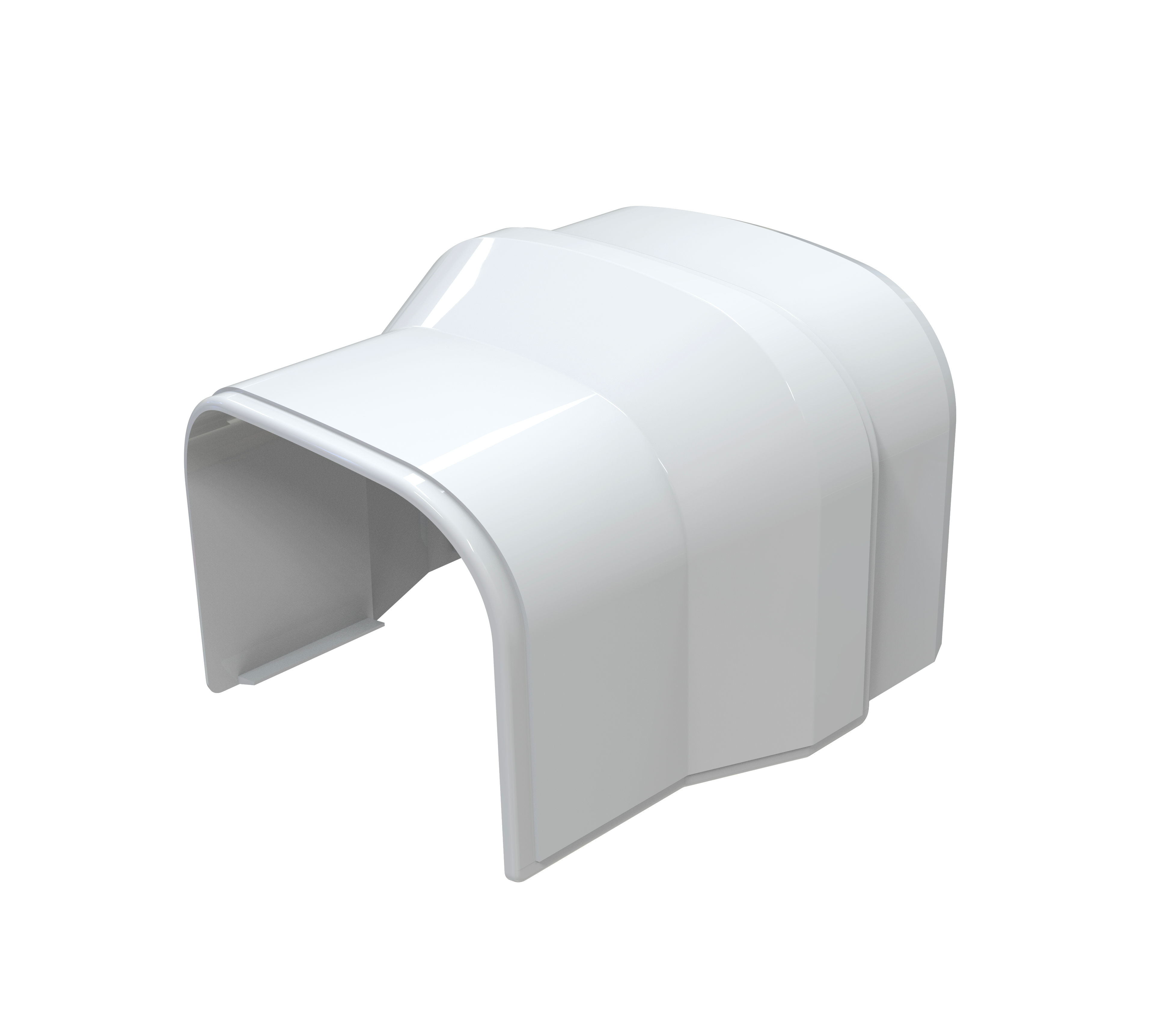 HVAC HEAT PUMP TRUNKING 140MM WHITE 140MM - 100MM REDUCER