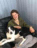 Cuddles with dog