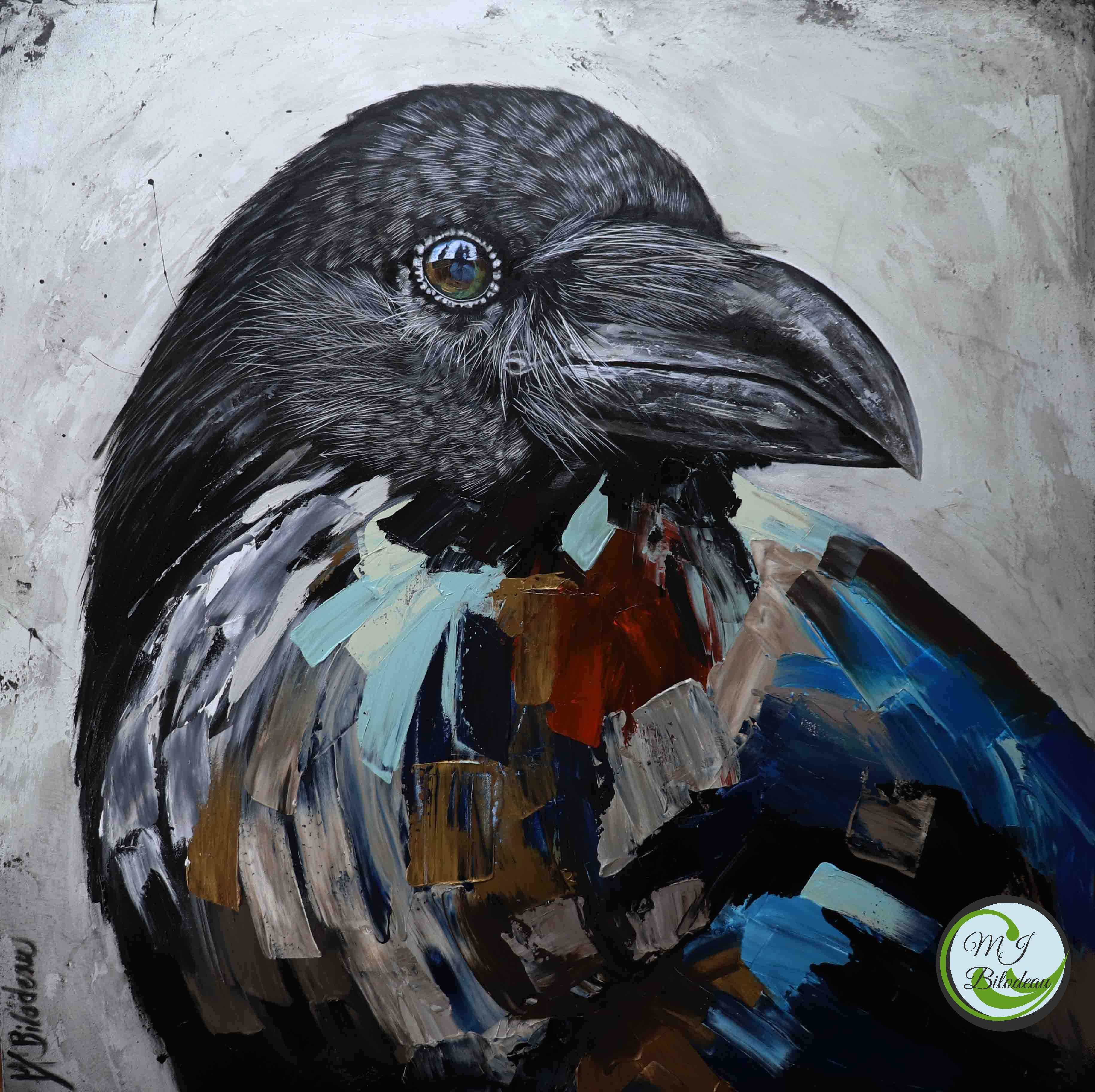 Peinture corbeau