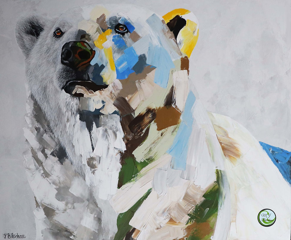 Peinture ours polaire