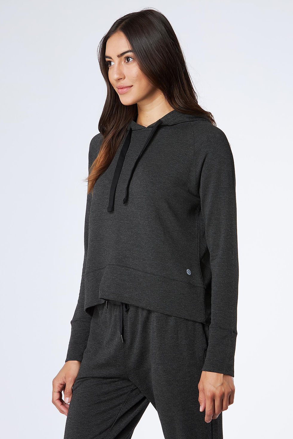 Thumbnail: Sasha Pullover Hoodie Black Heather