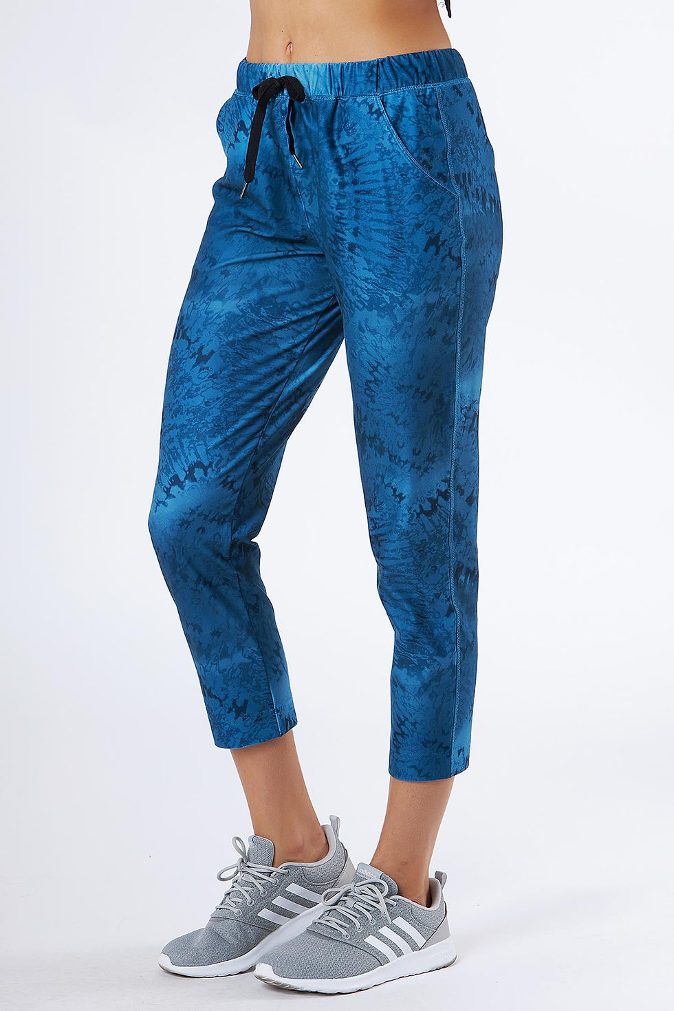 Thumbnail: Fare Crop Jogger Deep Blue Splash Tie Dye