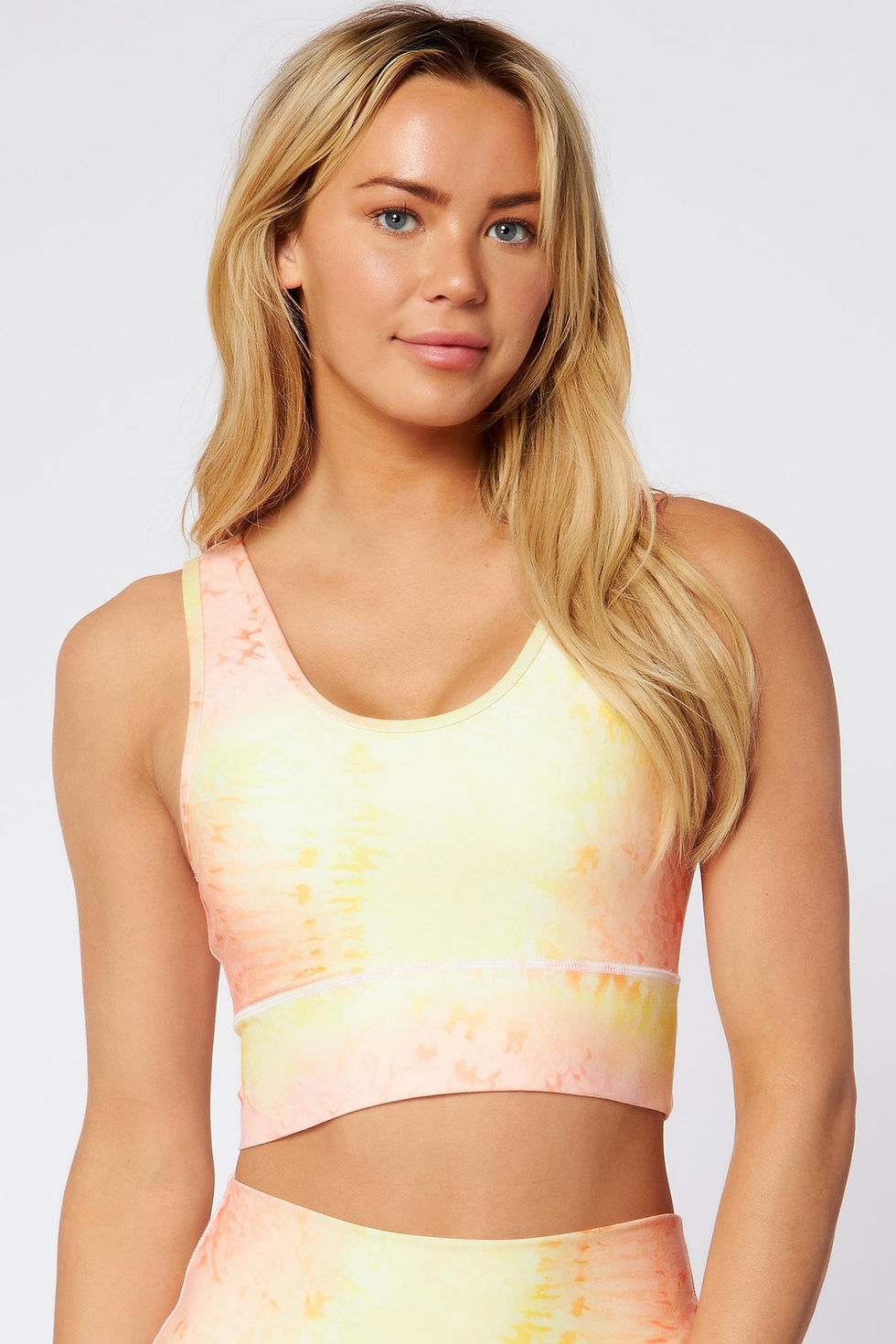 Thumbnail: Bridge Scoop Back Bra Sunset Splash Tie Dye