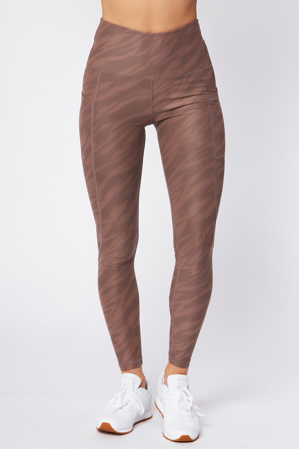 Thumbnail: Serena Pocket Legging Mocha Zebra
