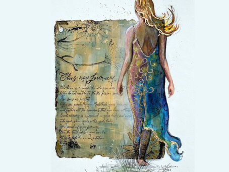My Journey Mixed media project with Lucy