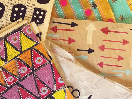 Collage papers - Why home made is best.