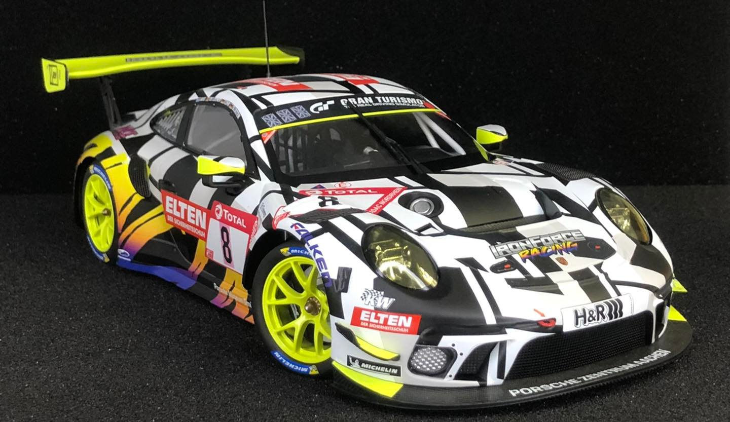 Minichamps Porsche 911 GT3 R Iron Force Racing by Ring Police 24H Nürb 1:18