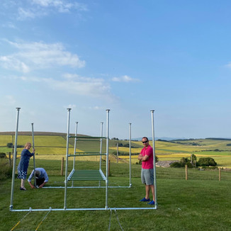 Assembly of Jungle Monkey Bars UK