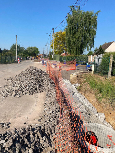 Rénovation de la rue de la Haye – RD 185 à Lillers, chantier VRD SATN – photo 4