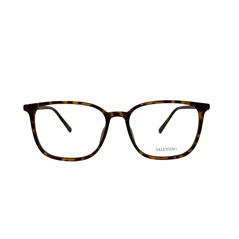 Lunettes de vue Valentino VG0040OA, forme rectangulaire, coloris écaille havane