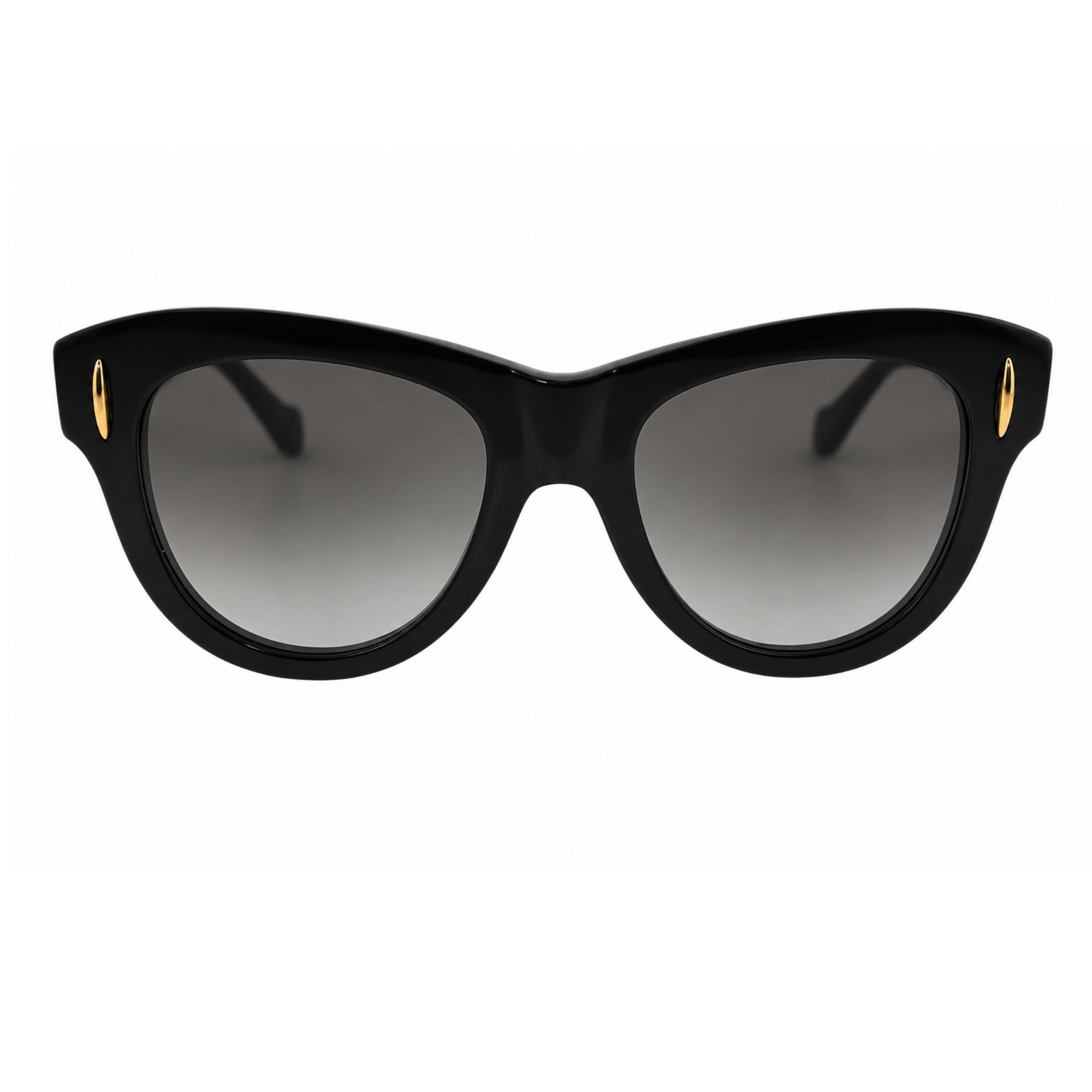 Lunettes de soleil Loewe Anagram LW40174I, forme papillon en acétate noir