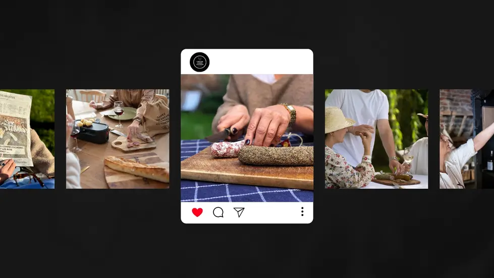 Social media Copains Comme Cochons, extraits