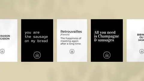 Collection d'affiches à messages Copains Comme Cochons